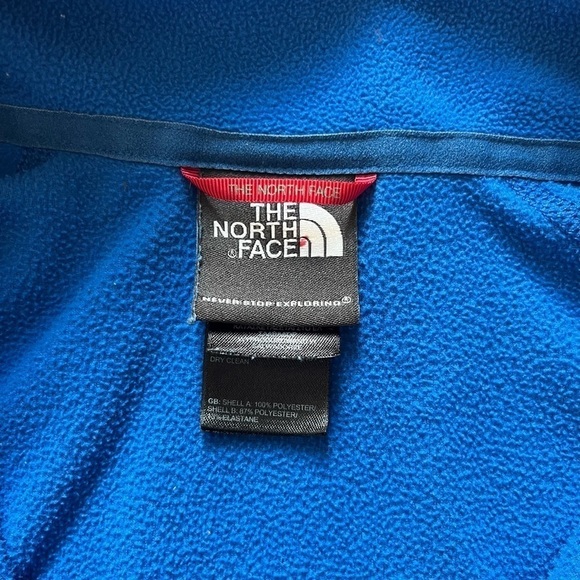Men’s North Face Fleece 1/4 Zip Blue XXL - Picture 3 of 9